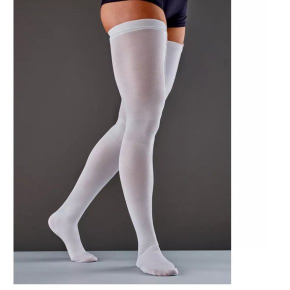 NIB Futuro Anti-Embolism Knee Length Stockings, Moderate, Closed Toe, Unisex MED - Picture 2 of 8